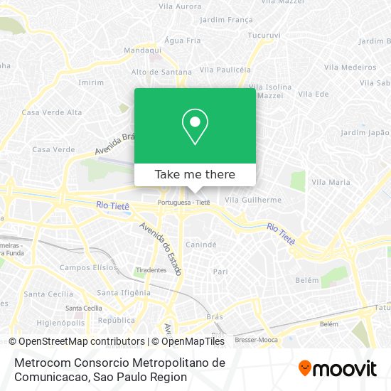 Metrocom Consorcio Metropolitano de Comunicacao map