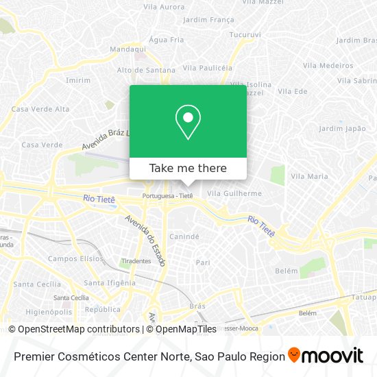 Premier Cosméticos Center Norte map