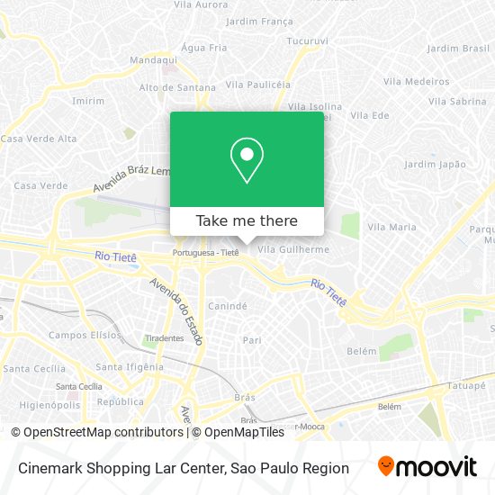 Mapa Cinemark Shopping Lar Center