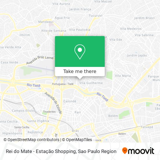 Rei do Mate - Estação Shopping map