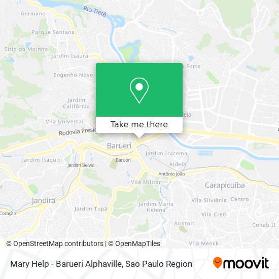 Mary Help - Barueri Alphaville map