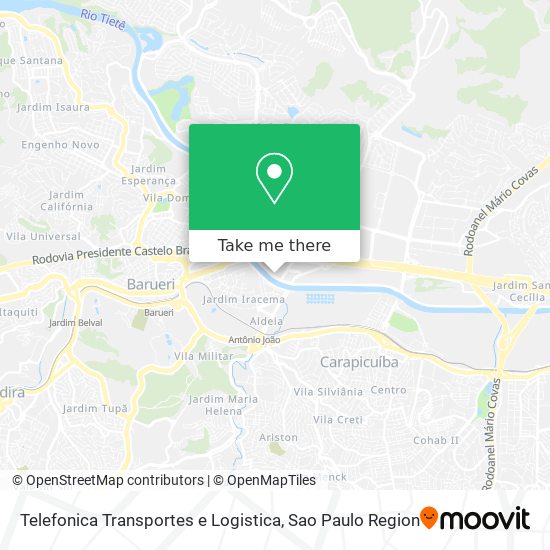 Telefonica Transportes e Logistica map