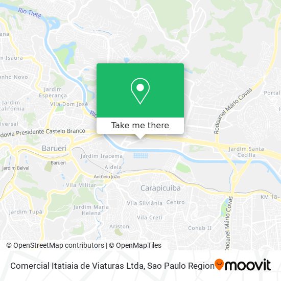 Mapa Comercial Itatiaia de Viaturas Ltda