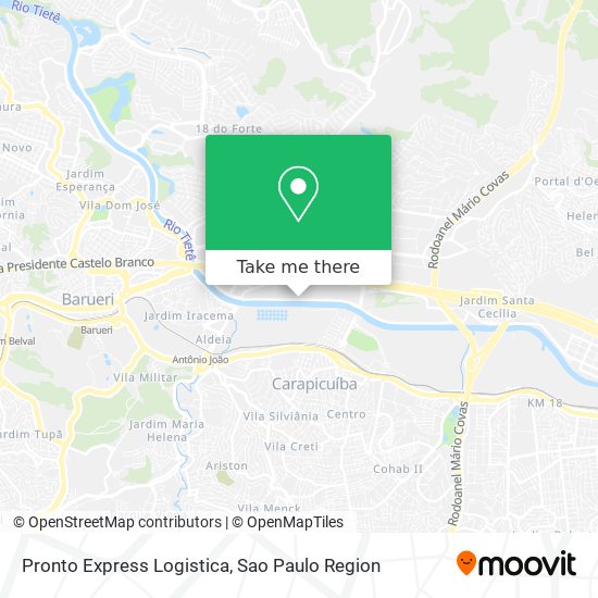 Pronto Express Logistica map