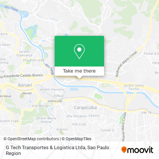 G Tech Transportes & Logistica Ltda map
