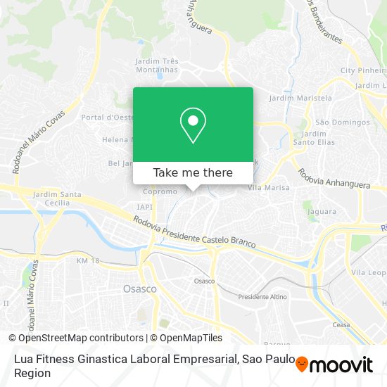 Mapa Lua Fitness Ginastica Laboral Empresarial