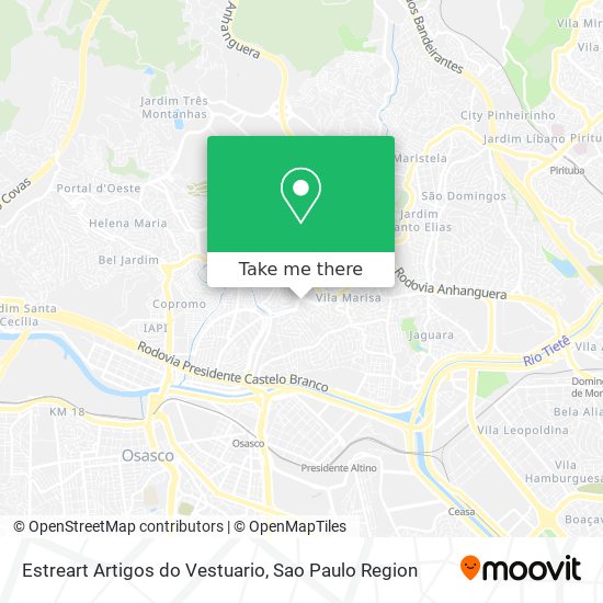 Estreart Artigos do Vestuario map