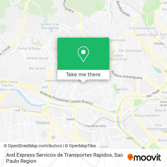 And Express Servicos de Transportes Rapidos map