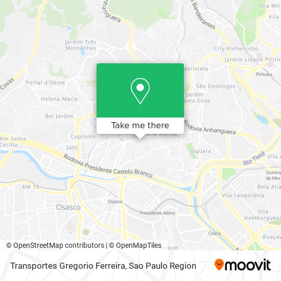 Transportes Gregorio Ferreira map