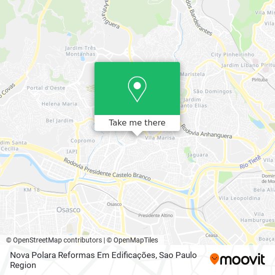 Nova Polara Reformas Em Edificações map