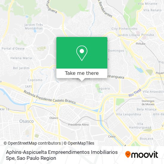 Aphins-Aspicuelta Empreendimentos Imobiliarios Spe map