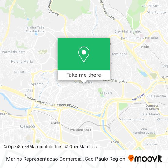 Marins Representacao Comercial map