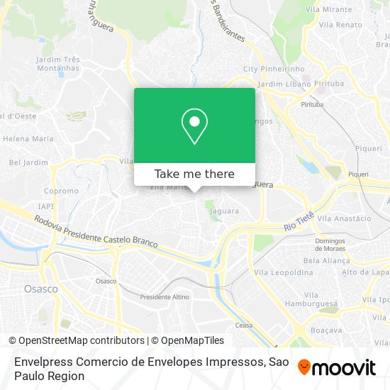 Envelpress Comercio de Envelopes Impressos map