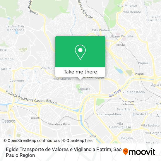 Egide Transporte de Valores e Vigilancia Patrim map