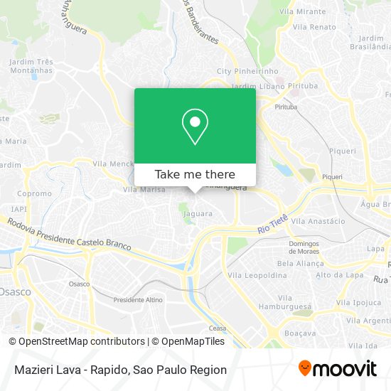 Mazieri Lava - Rapido map