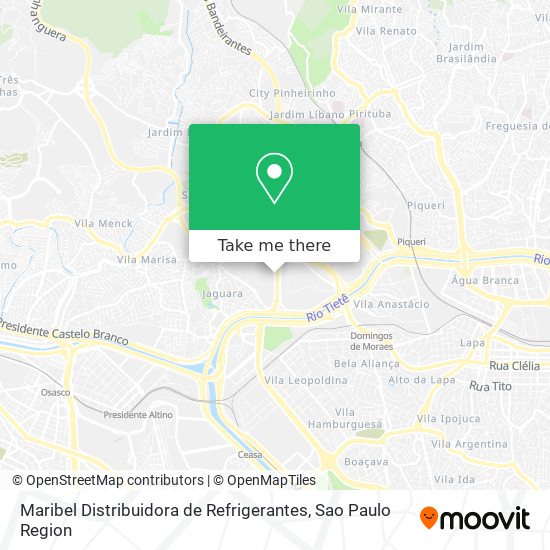 Maribel Distribuidora de Refrigerantes map