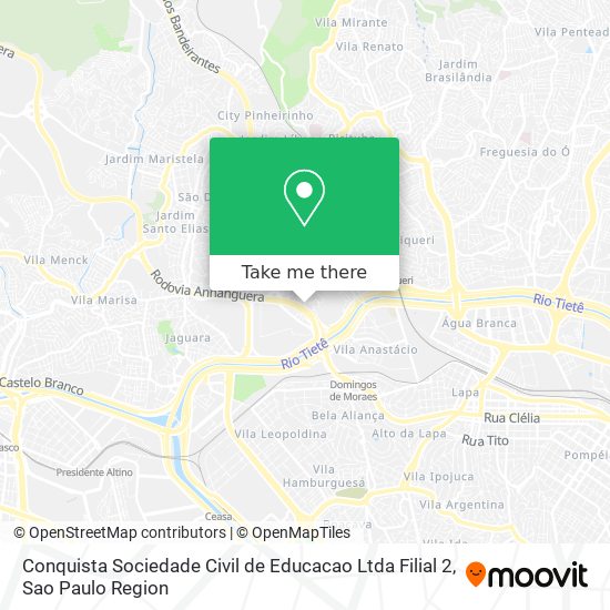 Mapa Conquista Sociedade Civil de Educacao Ltda Filial 2