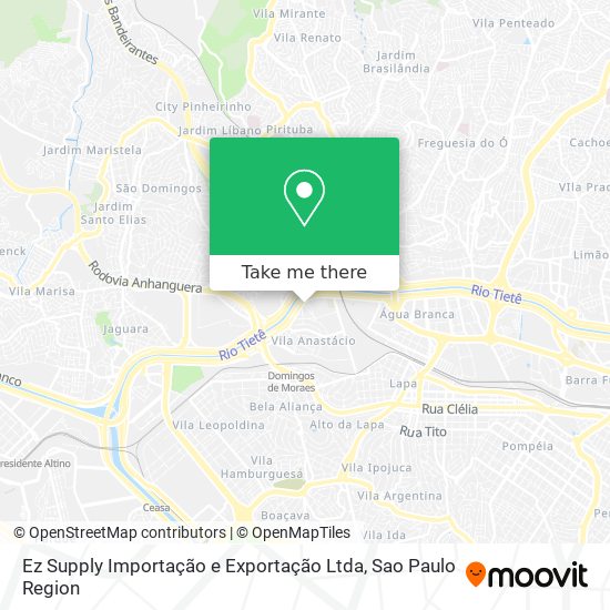 Mapa Ez Supply Importação e Exportação Ltda