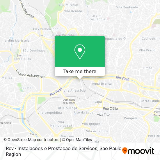 Mapa Rcv - Instalacoes e Prestacao de Servicos