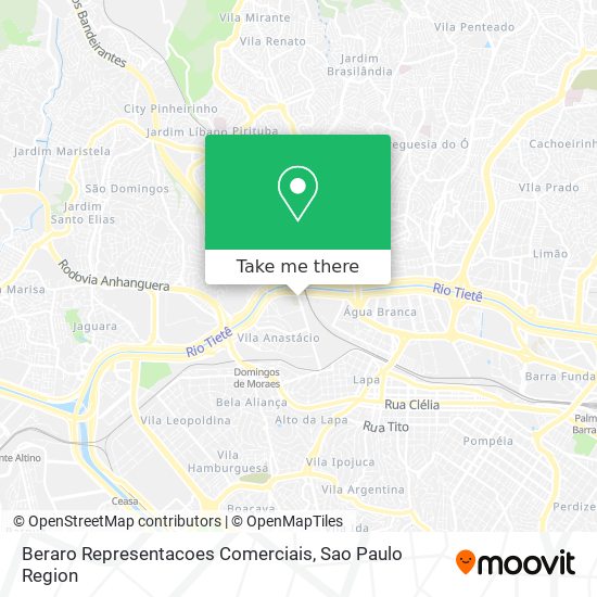 Beraro Representacoes Comerciais map