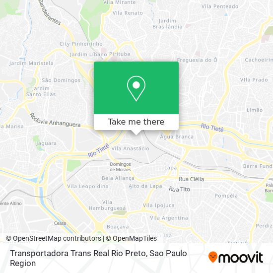 Transportadora Trans Real Rio Preto map