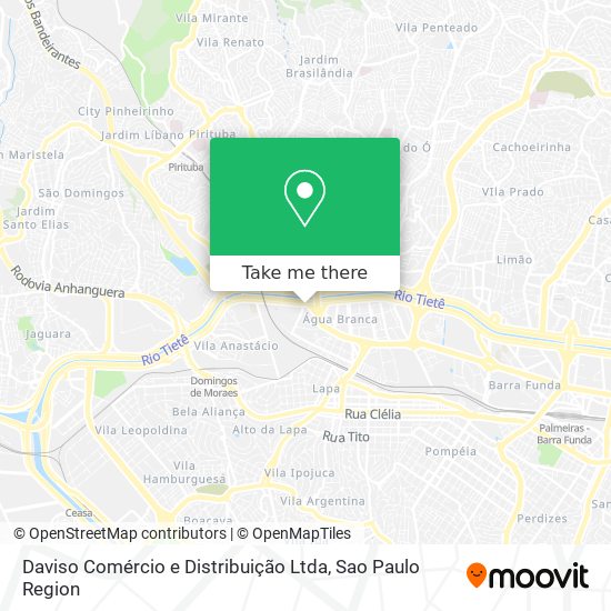 Mapa Daviso Comércio e Distribuição Ltda