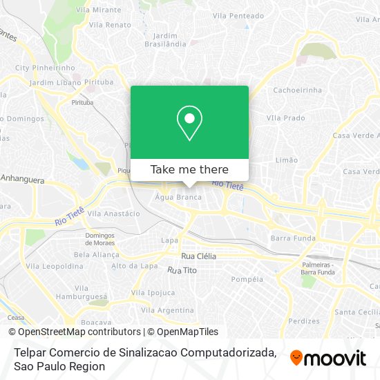 Mapa Telpar Comercio de Sinalizacao Computadorizada