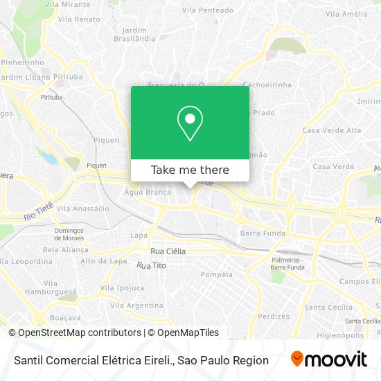 Santil Comercial Elétrica Eireli. map