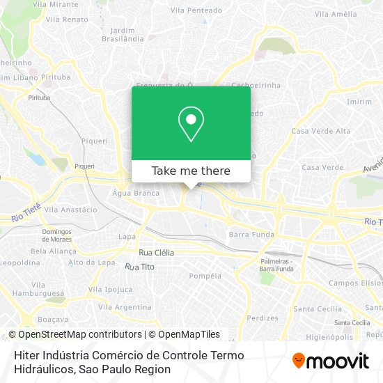 Hiter Indústria Comércio de Controle Termo Hidráulicos map