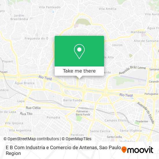 E B Com Industria e Comercio de Antenas map