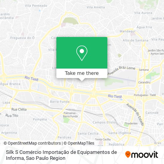 Mapa Silk S Comércio Importação de Equipamentos de Informa