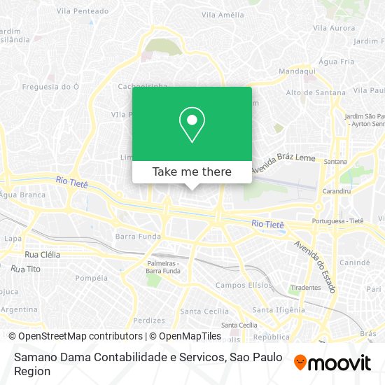 Samano Dama Contabilidade e Servicos map