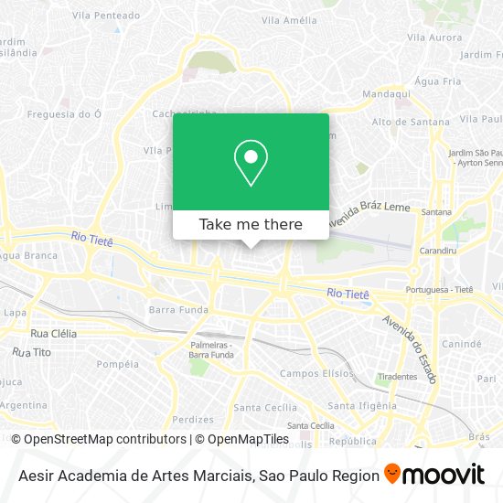 Mapa Aesir Academia de Artes Marciais