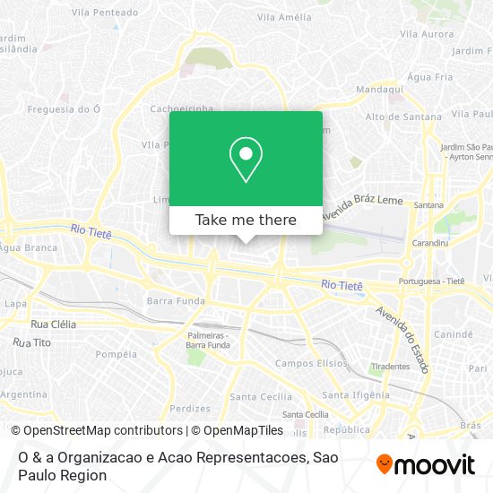O & a Organizacao e Acao Representacoes map