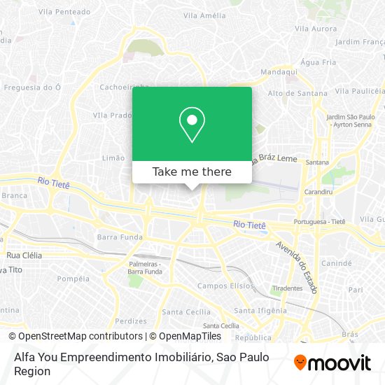 Mapa Alfa You Empreendimento Imobiliário