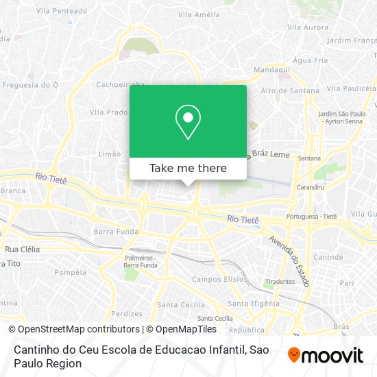 Mapa Cantinho do Ceu Escola de Educacao Infantil