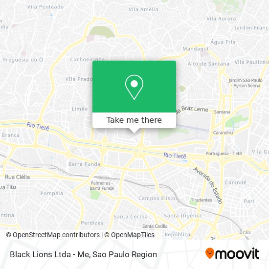 Black Lions Ltda - Me map