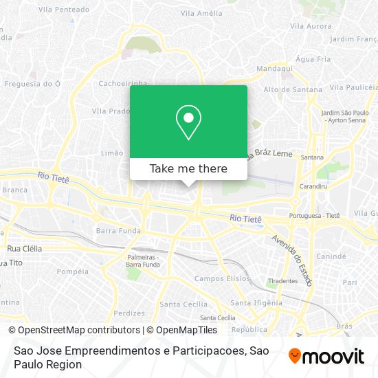 Mapa Sao Jose Empreendimentos e Participacoes