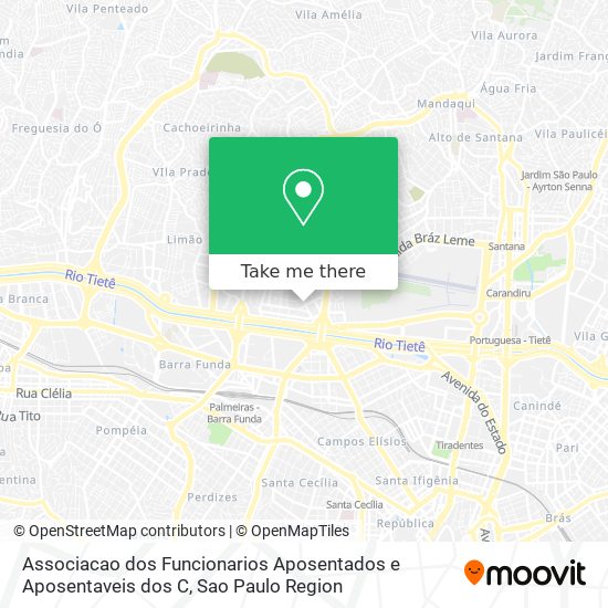 Mapa Associacao dos Funcionarios Aposentados e Aposentaveis dos C