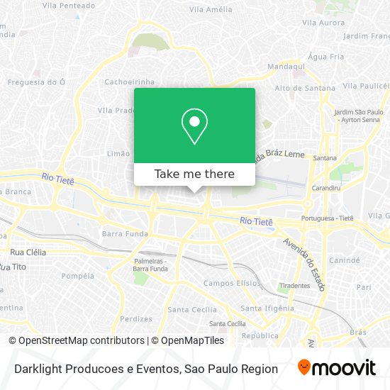 Mapa Darklight Producoes e Eventos