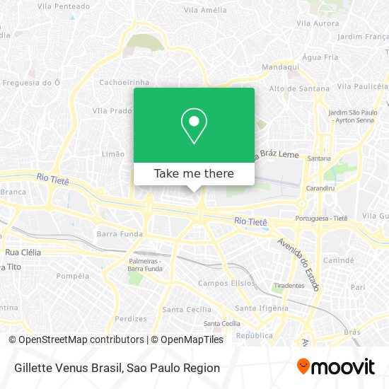 Gillette Venus Brasil map