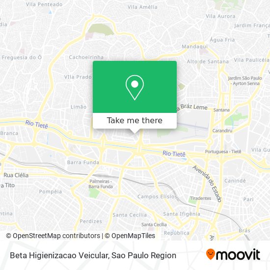 Beta Higienizacao Veicular map