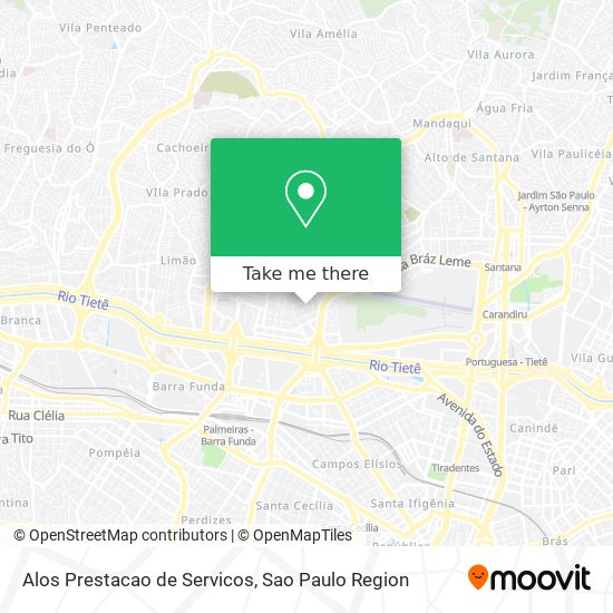 Alos Prestacao de Servicos map