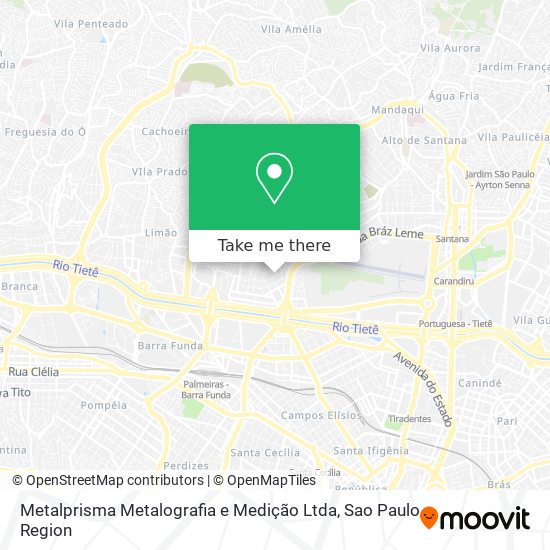 Metalprisma Metalografia e Medição Ltda map