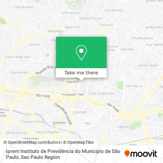 Mapa Iprem Instituto de Previdência do Municipio de São Paulo