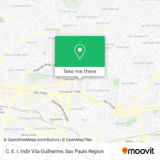 C. E. I. Indir Vila Guilherme map