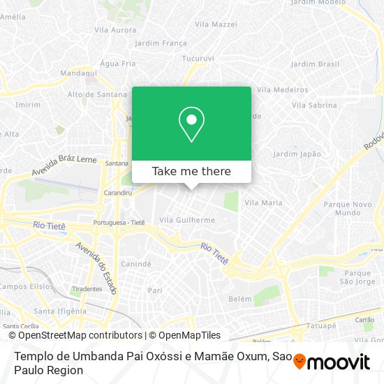 Templo de Umbanda Pai Oxóssi e Mamãe Oxum map