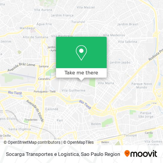 Socarga Transportes e Logistica map