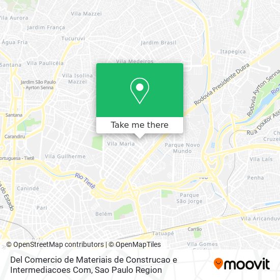 Del Comercio de Materiais de Construcao e Intermediacoes Com map