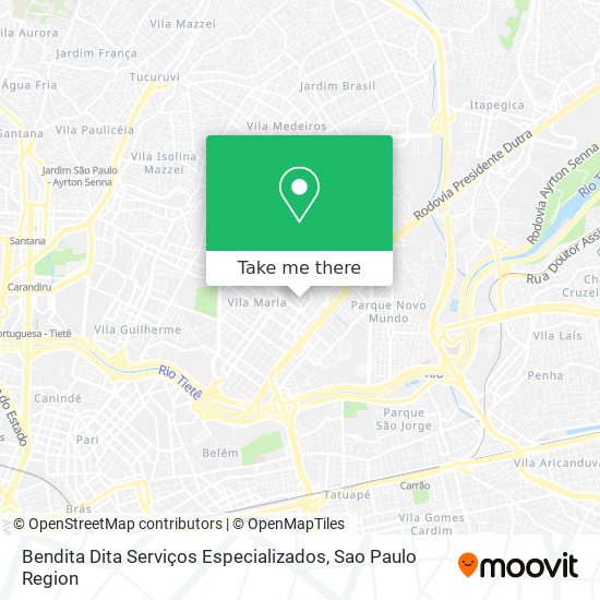 Mapa Bendita Dita Serviços Especializados